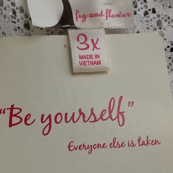 NWT Fig & Flower Anthropologie White Lace & Embroidered Peasant Hippie Blouse 3X - Picture 7 of 8